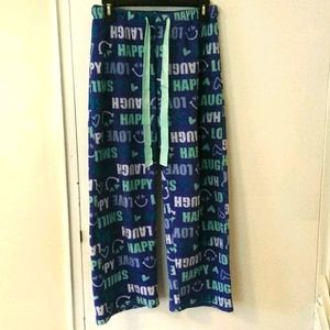 Blue Pajama Bottoms Size Medium
